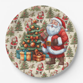 Plato De Papel Nochebuena