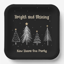 Nochevieja, fiesta de feriados brillante y brillan