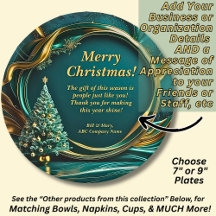 Nombre de la compañía Green Gold Christmas Tree 7"