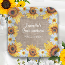 Nombre de la Quinceañera de los Sunflowers White D