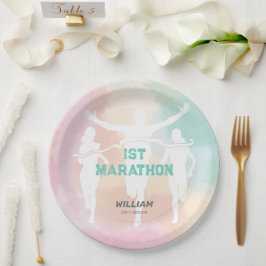 Plato De Papel Nombre personalizado 1er Fiesta de celebración de 