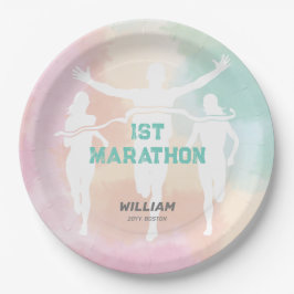 Plato De Papel Nombre personalizado 1er Fiesta de celebración de