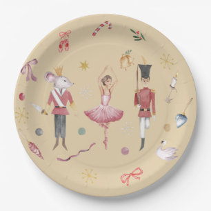 Plato De Papel Nombre personalizado Ballet Nutcracker Ballet Ball