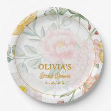 Nombre personalizado Fecha Amarillo Floral Fiesta