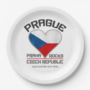 Plato De Papel Nombre personalizado PRAGA
