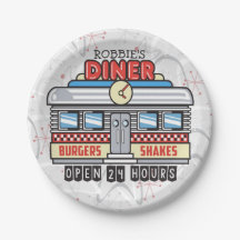NOMBRE personalizado Retro 50 Diner Rótulo 50 Atóm