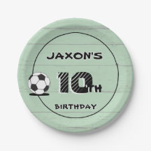Nombre y edad personalizados Fútbol 