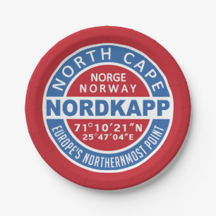 Plato De Papel NORDKAPP Noruega
