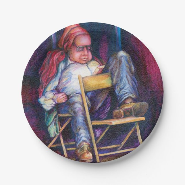 Plato De Papel Norman prefiere empatar en su sueño (Anverso)