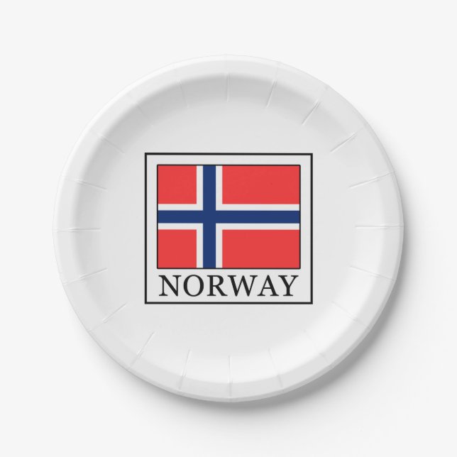 Plato De Papel Noruega (Anverso)