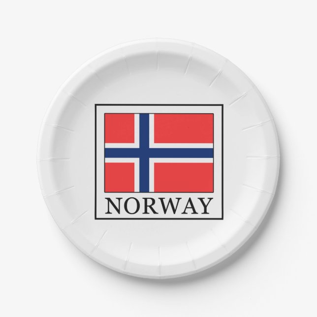 Plato De Papel Noruega (Anverso)