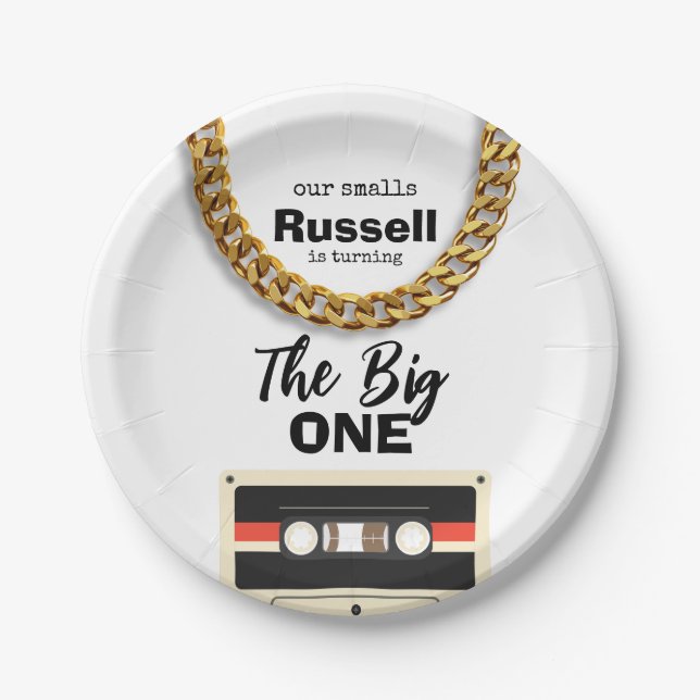 Plato De Papel Notorious One 1st Birthday (Anverso)