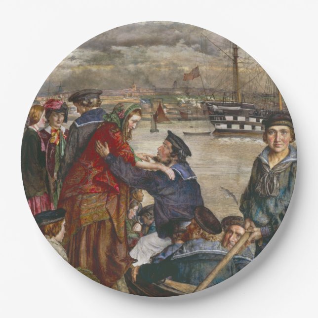 Plato De Papel Novedades y esposas de marineros (por John Lee) (Anverso)