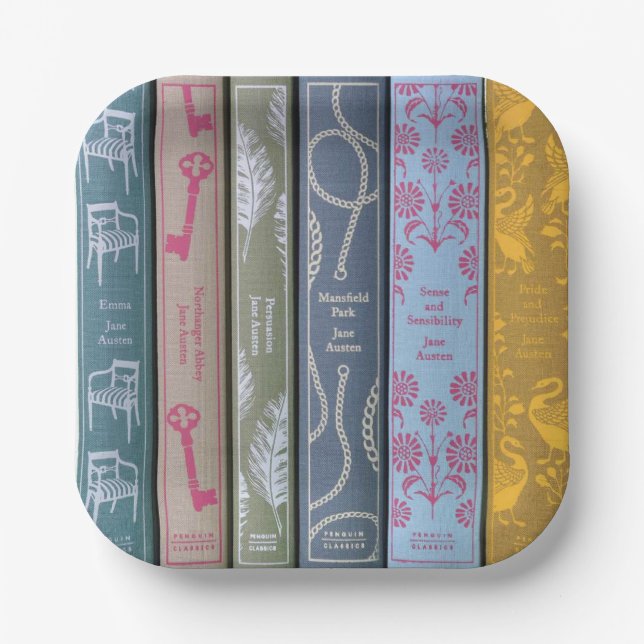 Plato De Papel Novelas de Jane Austen  (Anverso)