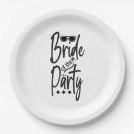 Plato De Papel Novia De La Placa De Papel Fiesta
