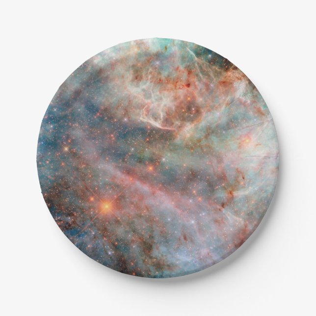 Plato De Papel Nube Magelánica Grande (Anverso)