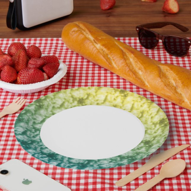 Plato De Papel Nubes blandas 1 (Picnic)