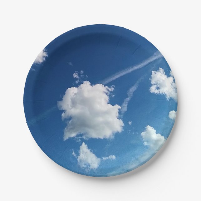 Plato De Papel Nubes, en la luz (Anverso)