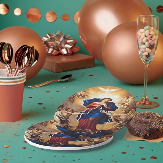 Plato De Papel Nuestra dama de los nudos (Multi)