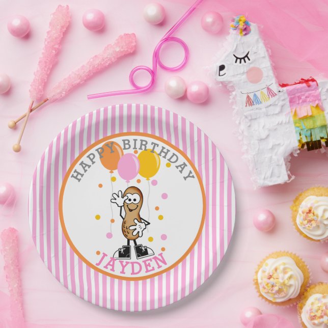 Plato De Papel Nuestra fiesta de cumpleaños del cacahuete de Lil (Fiesta)