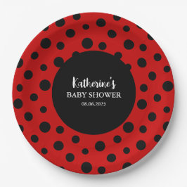 Plato De Papel Nuestra pequeña dama está de camino a la ducha de 