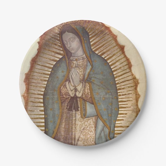 Plato De Papel Nuestra Señora de Guadalupe (Nuestra Señora) (Virg (Anverso)