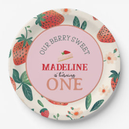 Plato De Papel Nuestro Berry Sweet Birthday