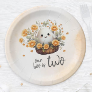 Plato De Papel Nuestro libro es dos cumpleaños fantasma