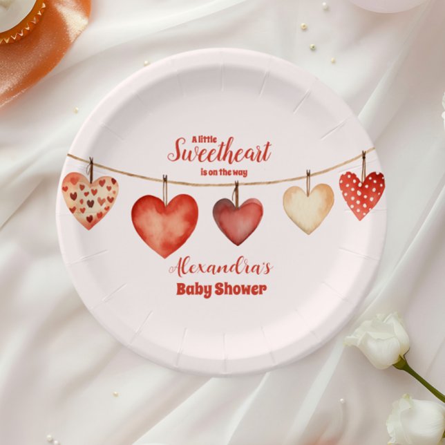 Plato De Papel Nuestro pequeño novio El día de San Valentín Baby  (Subido por el creador)