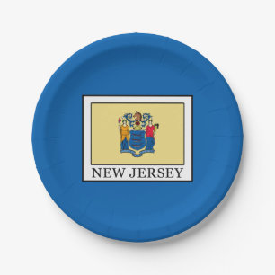 Plato De Papel Nueva Jersey