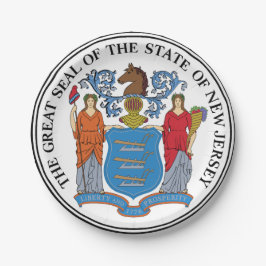 Plato De Papel Nueva Jersey