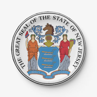 Plato De Papel Nueva Jersey