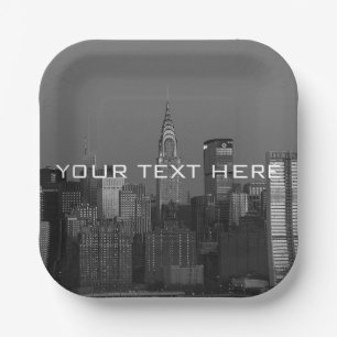 Plato De Papel Nueva York Manhattan Empire State Building Pape