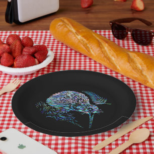 PLATO DE PAPEL NUEVA ZELANDIA PAUA KIWI