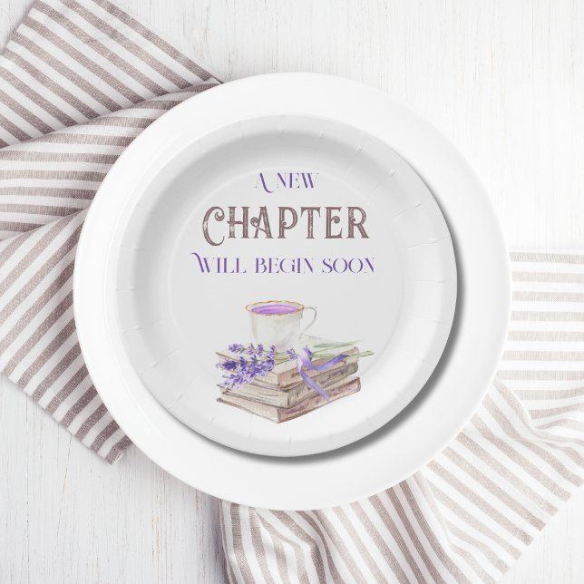 Plato De Papel Nuevo capítulo Begin Lavender Brunch Book Baby Sho (Subido por el creador)