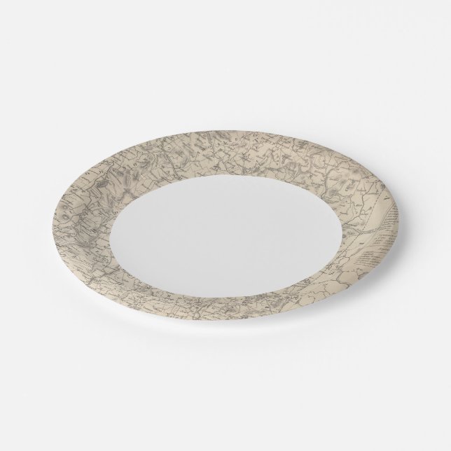 Plato De Papel Nuevo Hampshire y Vermont (Angular)