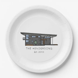 Plato De Papel Nuevo hogar moderno Fiesta de calentamiento de la 