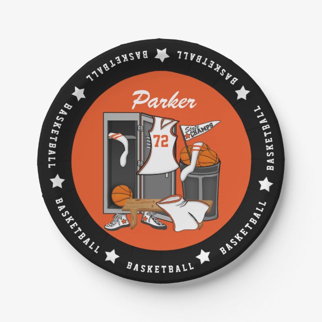 Plato De Papel Número de nombre de jugador del Personalizado del  (Anverso)