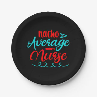 Plato De Papel Nurse Gift | Enfermero medio Nacho