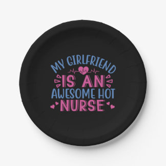 Plato De Papel Nurse Gift | Mi Novia Es Una Maravillosa Enfermera