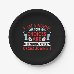 Plato De Papel Nurse Gift Soy Una Enfermera De Tu Elección