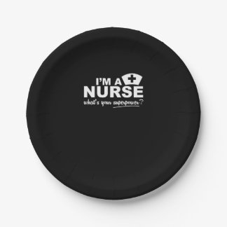 Plato De Papel Nurse Superpower Scoop