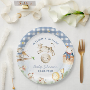 Plato De Papel Nursery Rhyme Baby Shower