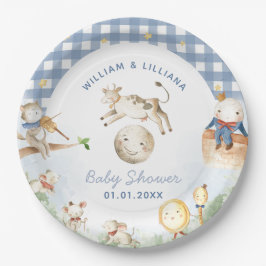 Plato De Papel Nursery Rhyme Baby Shower