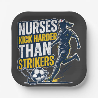 Plato De Papel Nurses Kick Harder Than Strikers