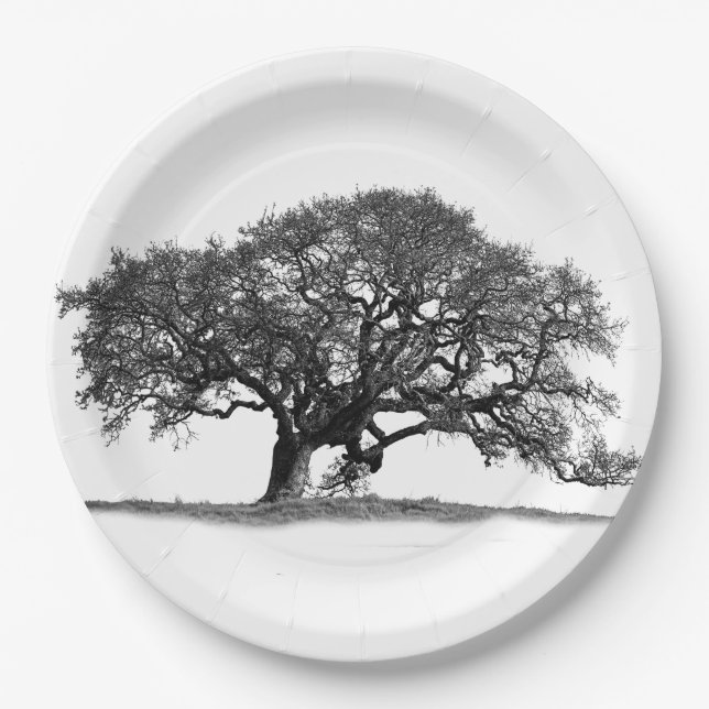 PLATO DE PAPEL OAK TREE (Anverso)