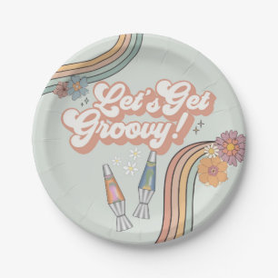 Plato De Papel Obtengamos la tabla Groovy Birthday Party