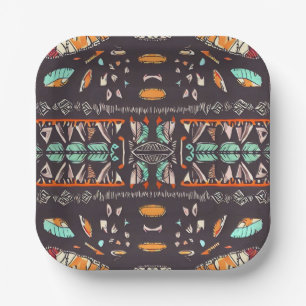 Plato De Papel Occidental bohemio