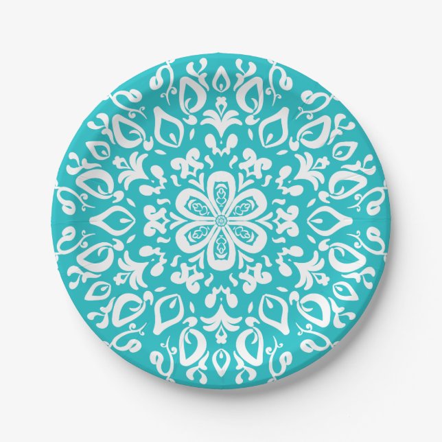 Plato De Papel Oceana Mandala (Anverso)