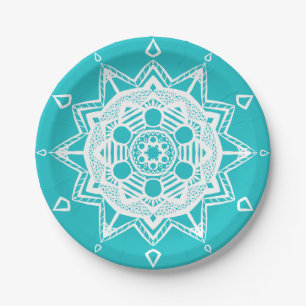 Plato De Papel Oceana Mandala